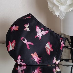 Designer Pink Ribbon Face Mask π